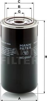 Mann-Filter WD 950/5 - Filter, radna hidraulika www.parts5.com