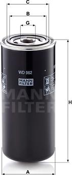 Mann-Filter WD 962 - Oil Filter parts5.com