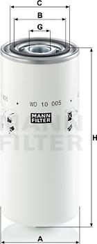 Mann-Filter WD 10 005 - Filter, operating hydraulics www.parts5.com