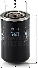 Mann-Filter WDK 925 - Fuel filter www.parts5.com