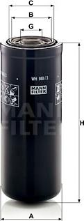 Mann-Filter WH 980/3 - Oil Filter www.parts5.com