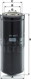 Mann-Filter WH 980/7 - Filter, operating hydraulics www.parts5.com