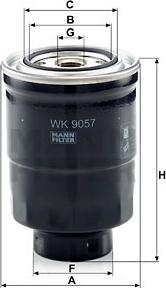 Mann-Filter WK 9057 z - Fuel filter www.parts5.com