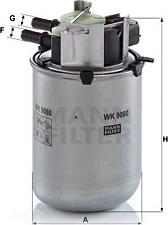 Mann-Filter WK 9080 - Filtru combustibil www.parts5.com