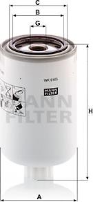 Mann-Filter WK 9165 x - Filtro combustible www.parts5.com