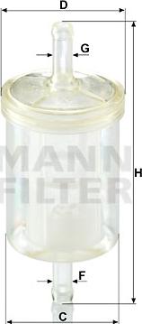 Mann-Filter WK 43/13 (10) - Fuel filter parts5.com