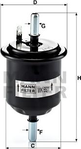 Mann-Filter WK 55/1 - Polttoainesuodatin www.parts5.com