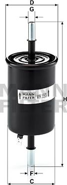 Mann-Filter WK 55/3 - Топливный фильтр www.parts5.com