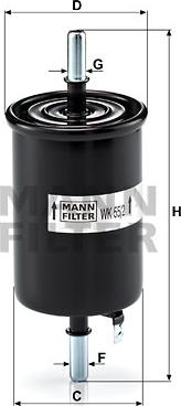 Mann-Filter WK 55/2 - Топливный фильтр www.parts5.com
