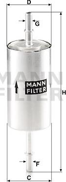 Mann-Filter WK 512/1 - Топливный фильтр www.parts5.com