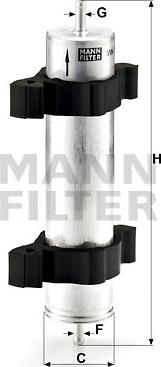 Mann-Filter WK 521/2 - Filtro combustible www.parts5.com