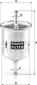 Mann-Filter WK 66 - Топливный фильтр www.parts5.com