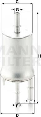 Mann-Filter WK 6015 - Φίλτρο καυσίμου www.parts5.com