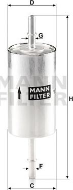 Mann-Filter WK 614/46 - Топливный фильтр www.parts5.com