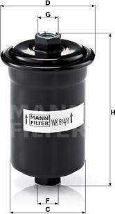 Mann-Filter WK 614/11 - Filtr paliwa www.parts5.com