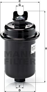 Mann-Filter WK 612/4 - Üzemanyagszűrő www.parts5.com