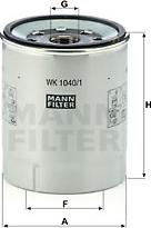 Mann-Filter WK 1040/1 x - Fuel filter parts5.com