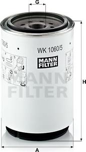 Mann-Filter WK 1060/5 x - Fuel filter parts5.com