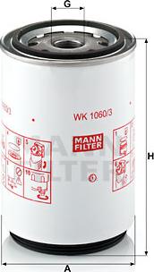 Mann-Filter WK 1060/3 x - Fuel filter www.parts5.com