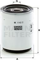 Mann-Filter WK 1142/2 x - Filtru combustibil www.parts5.com