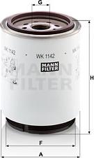 Mann-Filter WK 1142 x - Filtru combustibil www.parts5.com