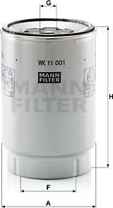 Mann-Filter WK 11 001 x - Üzemanyagszűrő www.parts5.com