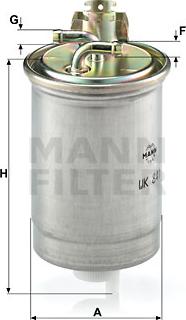 Mann-Filter WK 841 - Fuel filter parts5.com