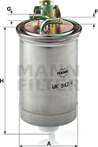 Mann-Filter WK 842/4 - Filtro combustible www.parts5.com