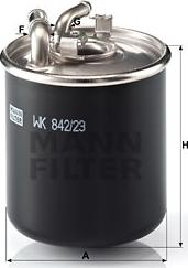 Mann-Filter WK 842/23 x - Φίλτρο καυσίμου www.parts5.com