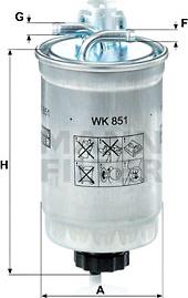 Mann-Filter WK 851 - Fuel filter parts5.com