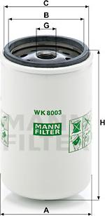 Mann-Filter WK 8003 x - Горивен филтър www.parts5.com