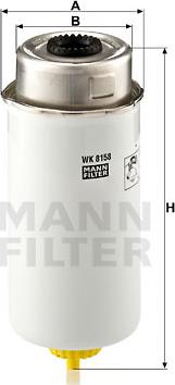 Mann-Filter WK 8158 - Filtru combustibil www.parts5.com