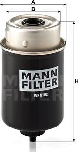 Mann-Filter WK 8102 - Kütusefilter www.parts5.com