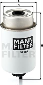 Mann-Filter WK 8107 - Kütusefilter www.parts5.com