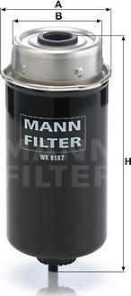 Mann-Filter WK 8187 - Filtru combustibil www.parts5.com