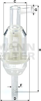 Mann-Filter WK 31/11 (10) - Fuel filter parts5.com