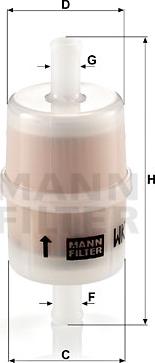 Mann-Filter WK 32/7 - Filtr paliwa www.parts5.com