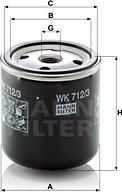 Mann-Filter WK 712/3 - Φίλτρο καυσίμου www.parts5.com