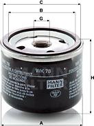 Mann-Filter WK 78 - Φίλτρο καυσίμου www.parts5.com