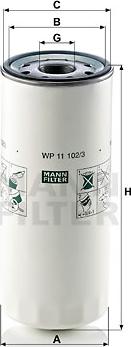 Mann-Filter WP 11 102/3 - Õlifilter www.parts5.com