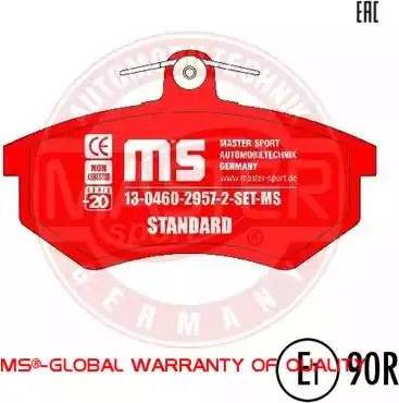 MASTER-SPORT GERMANY 13046029572-SET-MS - Jarrupala, levyjarru www.parts5.com