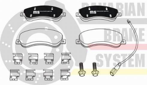 MASTER-SPORT GERMANY W236038342 - Zestaw klocków hamulcowych, hamulce tarczowe www.parts5.com