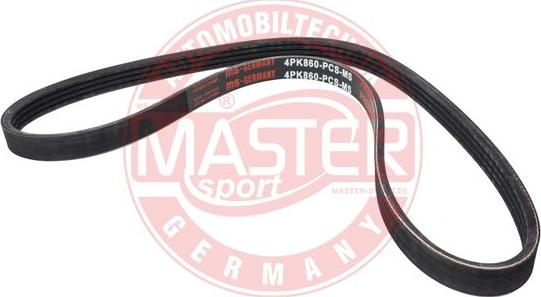 MASTER-SPORT GERMANY 4PK860-PCS-MS - V-Ribbed Belt www.parts5.com