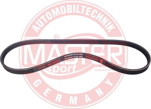 MASTER-SPORT GERMANY 4PK830-PCS-MS - V-Ribbed Belt parts5.com