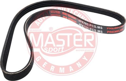 MASTER-SPORT GERMANY 4PK765-PCS-MS - Correa trapecial poli V www.parts5.com