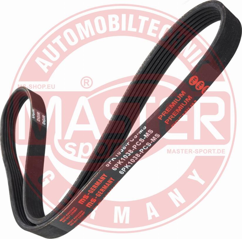 MASTER-SPORT GERMANY 6PK1038-PCS-MS - Kanallı V kayışı www.parts5.com