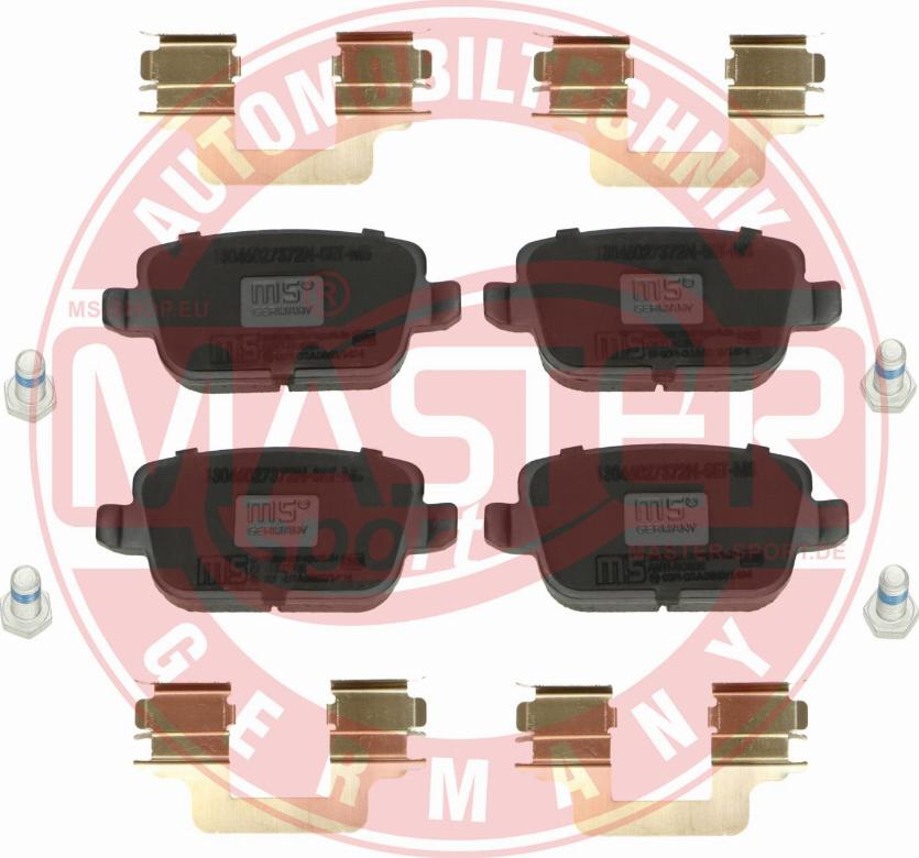 MASTER-SPORT GERMANY 13046027372N-SET-MS - Set placute frana,frana disc www.parts5.com