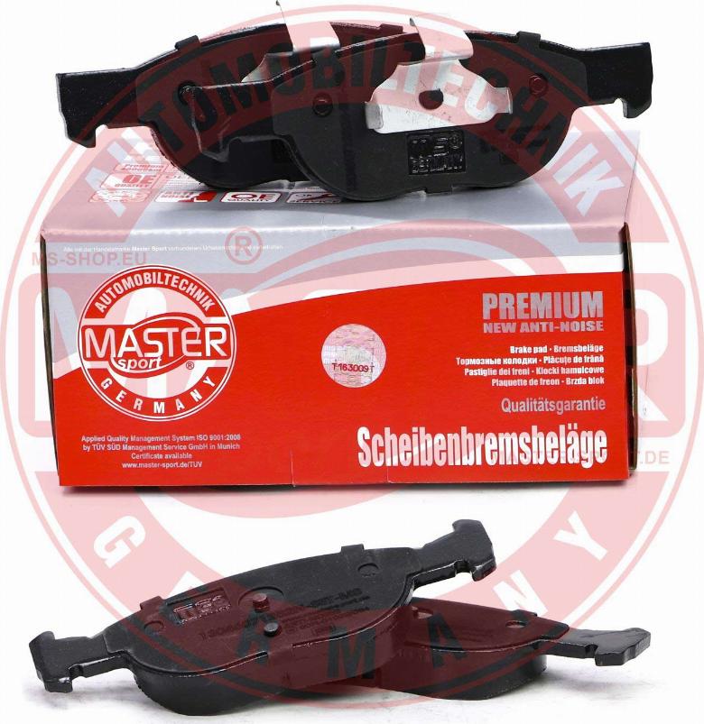 MASTER-SPORT GERMANY 13046071252N-SET-MS - Fren balata seti, diskli fren www.parts5.com