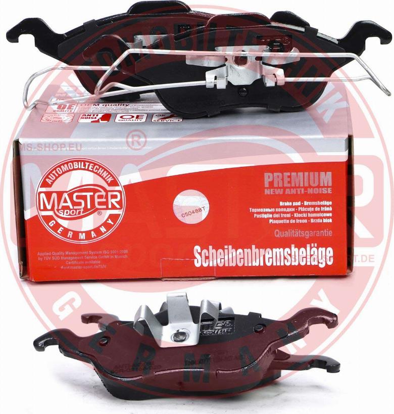 MASTER-SPORT GERMANY 13046071212N-SET-MS - Komplet zavornih oblog, ploscne (kolutne) zavore www.parts5.com