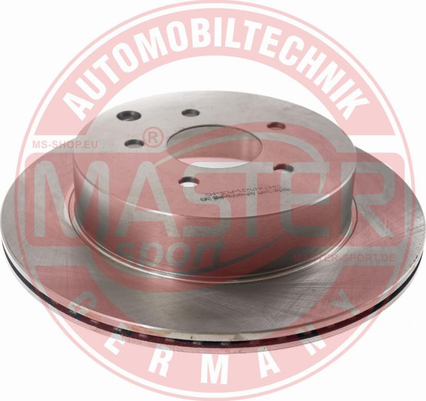 MASTER-SPORT GERMANY 24011601221-PCS-MS - Disc frana www.parts5.com